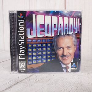 Jeopardy! Sony PlayStation 1 PS1 Game CIB Alex Trebek Hasbro SLUS-00682 USED